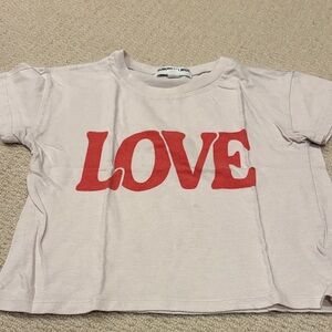 Sub_Urban Riot Kids LOVE Tee - Red on Light Pink